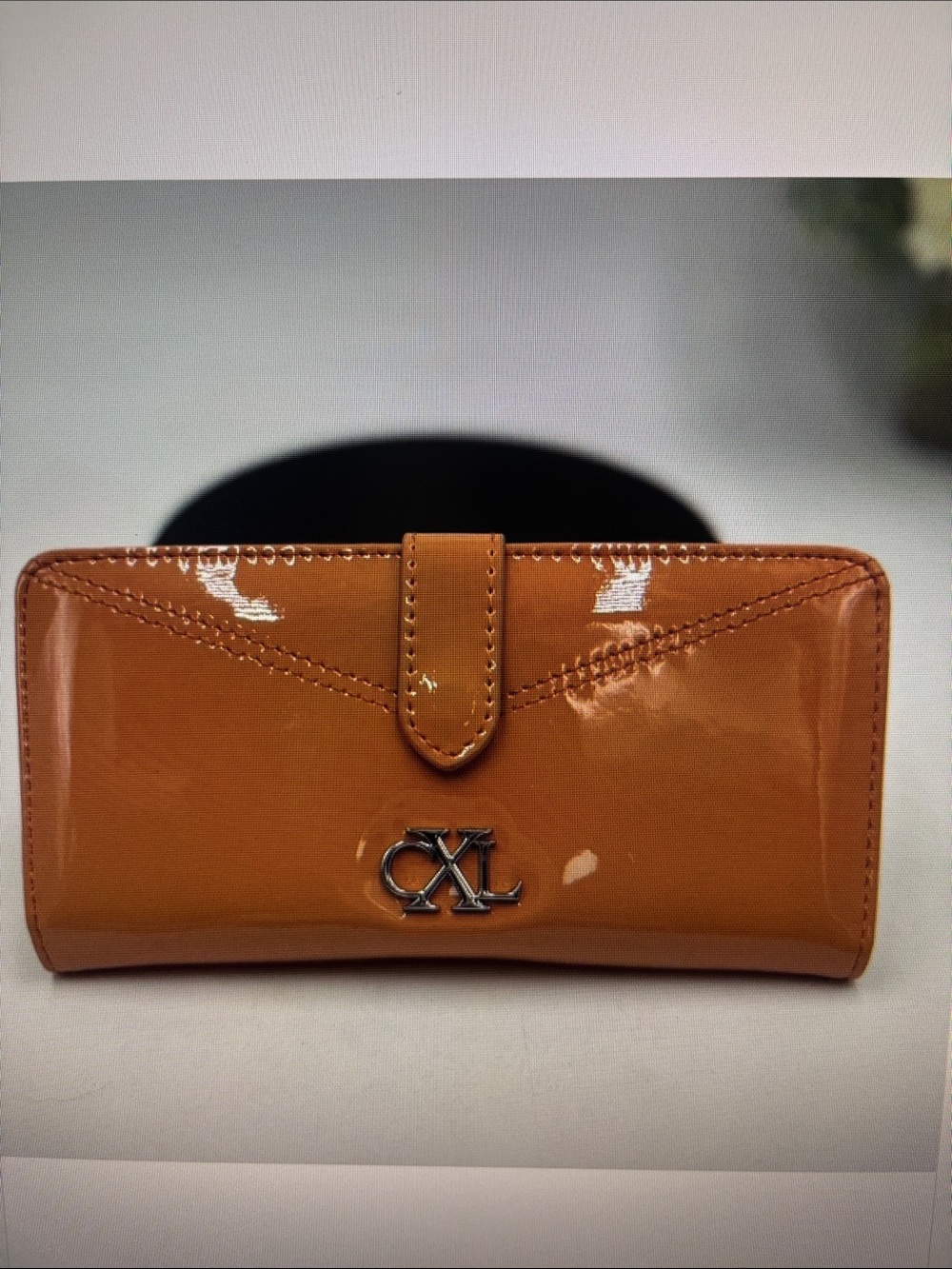 NWT Christian Lacroix Metro Bi Fold Skinny Wallet. Color Tango